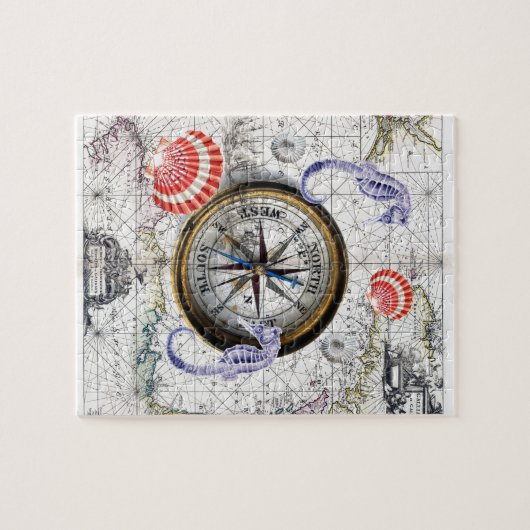  standaard compass legpuzzel (Horizontaal)