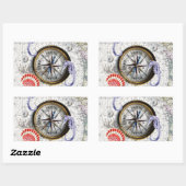 standaard compassie rechthoekige sticker (Vel)