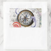 standaard compassie rechthoekige sticker (Tas)