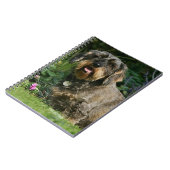 Standaard Dachshund-spits met aderharing Notitieboek (Linkerzijde)