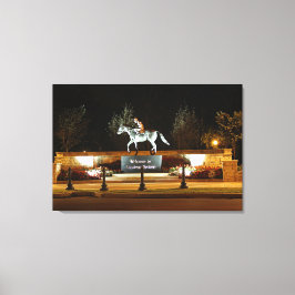 Standaard Dancer Horse Statue Saratoga Canvas afdr Afdruk