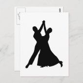 Standaard dansen briefkaart (Voorkant / Achterkant)