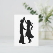 Standaard danskoppel briefkaart (Staand voorkant)