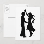 Standaard danskoppel briefkaart (Voorkant / Achterkant)