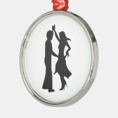 Standaard danskoppel metalen ornament (Links)