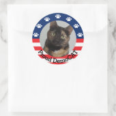  standaard DemoCAT Ronde Sticker (Tas)