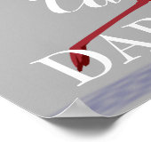 Standaard donkerder citaat flamingo inspirerend poster (Hoek)