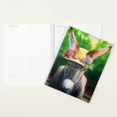 Standaard Donkey/Burro in Roos/maasbloem-pet Planner (Display)