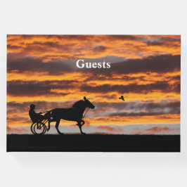 Standaard draaiend paardensportboek gastenboek