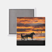 Standaard, draaiend raappaard magneet (Voorkant / Achterkant)