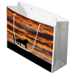 Standaard draaiende Racehorse Gift Bag Groot Cadeauzakje