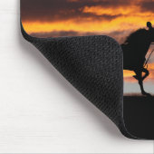 Standaard draaiende Racehorse Mousepad Muismat (Hoek)