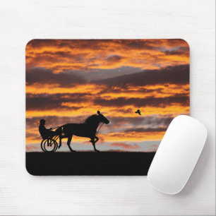 Standaard draaiende Racehorse Mousepad Muismat