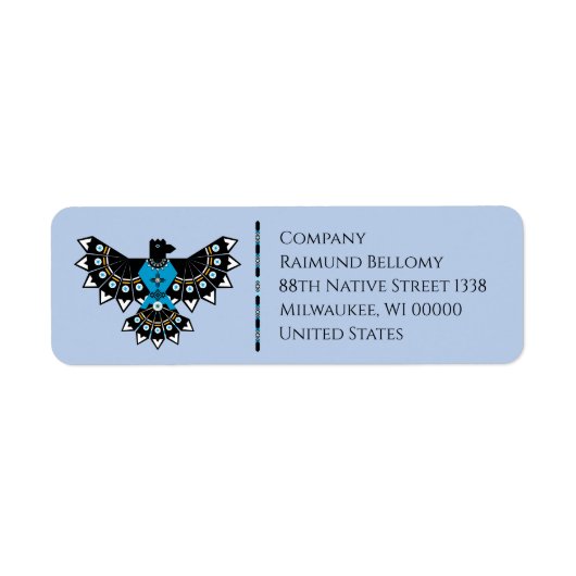 Standaard Eagle Return Address Label (Voorkant)