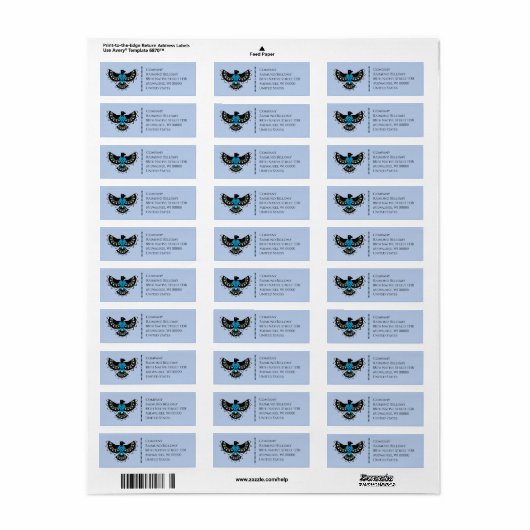 Standaard Eagle Return Address Label (Full Sheet)