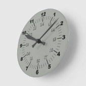 Standaard- en militaire tijd ronde klok (Hoek)