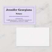 Standaard en schoon Visitekaartje (Voorkant / Achterkant)