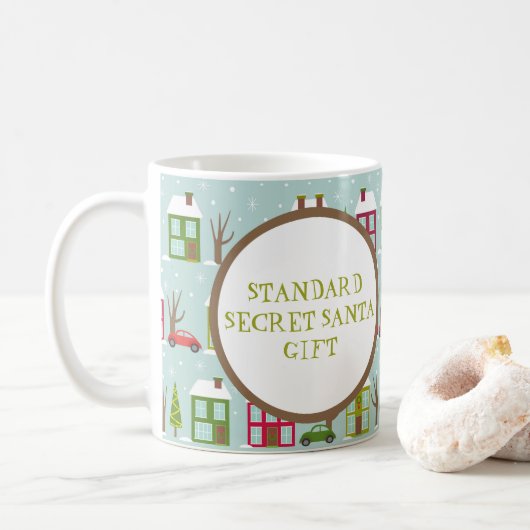 Standaard geheime Santa Gift Koffiemok (Met donut)