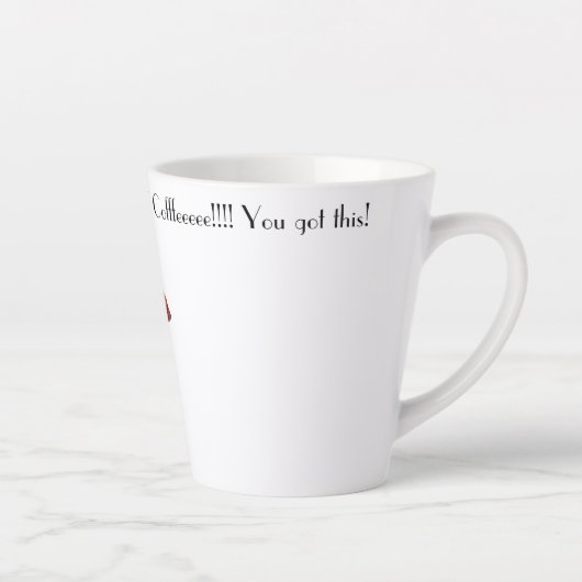 Standaard Giraffe Waterverf Mok koffie (Rechts)