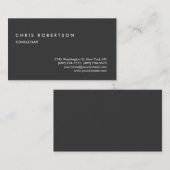 Standaard grijs aantrekkelijk Visitekaartje (Voorkant / Achterkant)