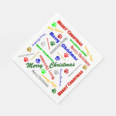 Standaard Grootte Kerst Papier Luncheon Servet (Hoek)