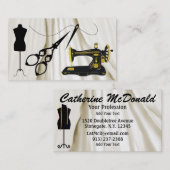 Standaard Grootte Naaien / Mode / Naadstress Visitekaartje (Voorkant / Achterkant)