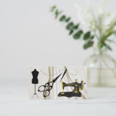 Standaard Grootte Naaien / Mode / Naadstress Visitekaartje (Staand voorkant)