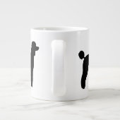 Standaard Hondenras met schuine stand Grote Koffiekop (Achterkant)