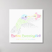 Standaard Hummingbird Canvas afdrukken (Voorkant)