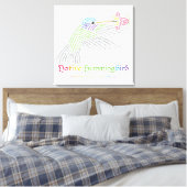 Standaard Hummingbird Canvas afdrukken (Insitu (Slaapkamer))