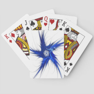 Standaard index-afspeelkaarten Abstract blauw/wit Pokerkaarten