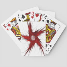 Standaard Index Afspeelkaarten Abstract rood/wit Speelkaarten