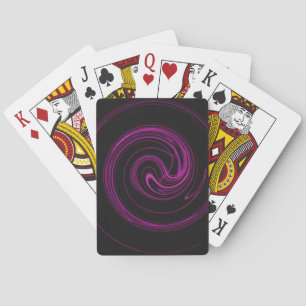 Standaard-index afspeelkaarten Abstract roze/zwart Pokerkaarten