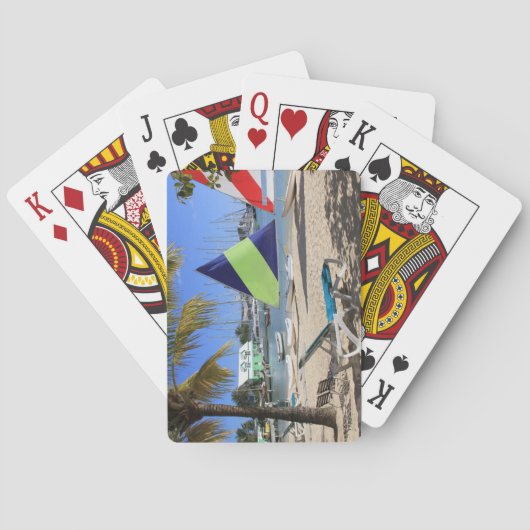 Standaard-index afspeelkaarten Antigua Beach Pokerkaarten (Achterkant)