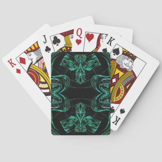 Standaard index die Crds Abstract Fractal Desig sp Pokerkaarten (Achterkant)
