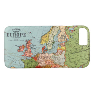 Standaard kaart van de  Europa 20e eeuw iPhone 8/7 Hoesje