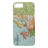 Standaard kaart van de  Europa 20e eeuw Case-Mate iPhone Case (Achterkant)