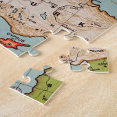 Standaard kaart van de  Europa 20e eeuw Legpuzzel (Zijkant)