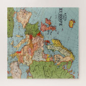 Standaard kaart van de  Europa 20e eeuw Legpuzzel (Horizontaal)