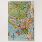 Standaard kaart van de  Europa 20e eeuw Legpuzzel (Verticaal)