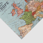 Standaard kaart van de  Europa 20e eeuw Tissuepapier (Detail)