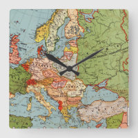 Standaard kaart van de  Europa 20e eeuw