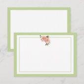 Standaard klassieke roze groene aanloopkaart kaart (Voorkant / Achterkant)