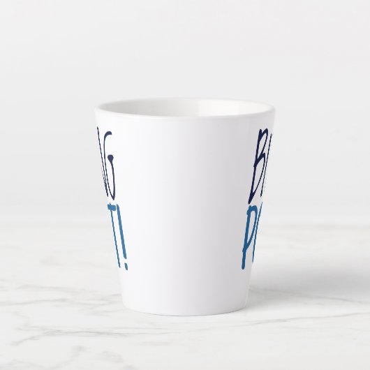 Standaard Latte Mok - Bing Pot! (Voorkant)