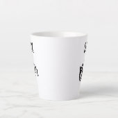Standaard Latte Mok - Donker & Bitter (Voorkant)