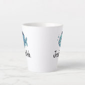 Standaard Latte Mok - Je m'en fish (Voorkant)