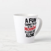 Standaard Latte Mok - Laat me Alleen (Rechterhoek)