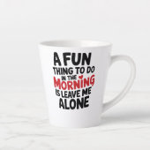 Standaard Latte Mok - Laat me Alleen (Rechts)