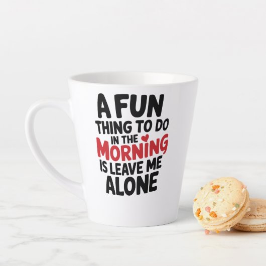 Standaard Latte Mok - Laat me Alleen (In situ)