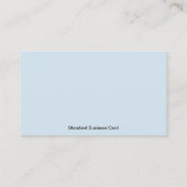 Standaard lichtblauw visitekaartje (Achterkant)